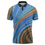 Wholesale Customized Design Aborigines Polo Shirts Quick Dry Breathable Sublimation Full Printing - Image 2